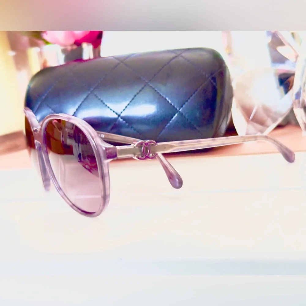 Chanel Sunglasses w Enameled CC Logo Charms